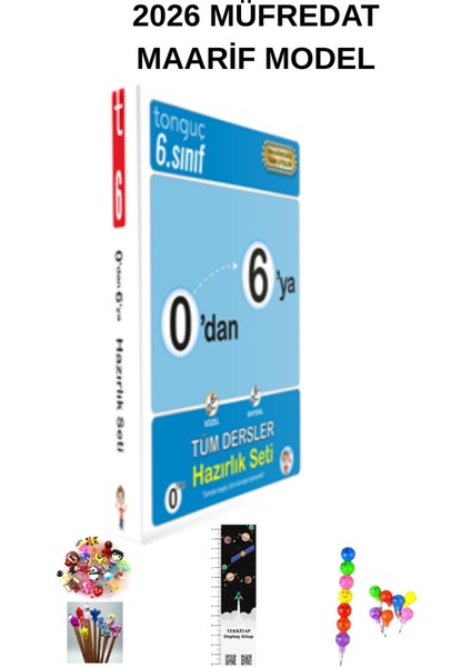 0'dan 6'ya Konu Anlatımlı Soru Bankası Seti 2026 Maarif Modeli (Uzay A+Emoji K+Kalem fiyatları