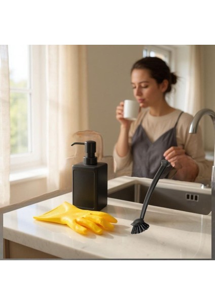 Rınnıg 3'lü Bulaşık-Temizlik Seti Eldiven+Fırça+Sıvı Sabunluk fiyatları