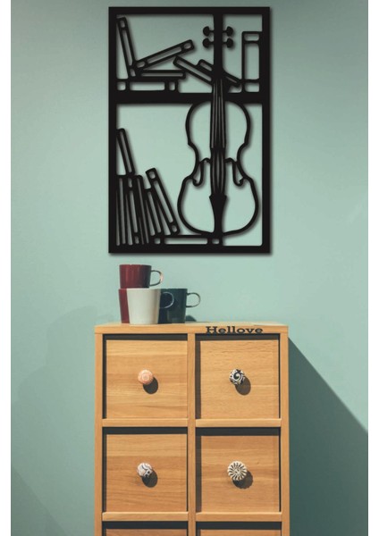 Çello Viyolonsel Keman Müzik Aleti Müzisyen Ahşap Tablo Duvar Dekoru modelleri