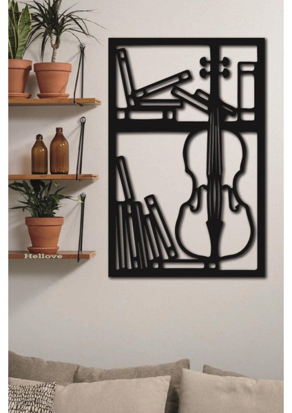 Çello Viyolonsel Keman Müzik Aleti Müzisyen Ahşap Tablo Duvar Dekoru fırsatları