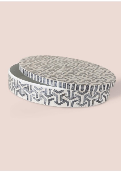 Sedef Yuvarlak Kutu 40X30X8 cm TLC0089 fırsatları