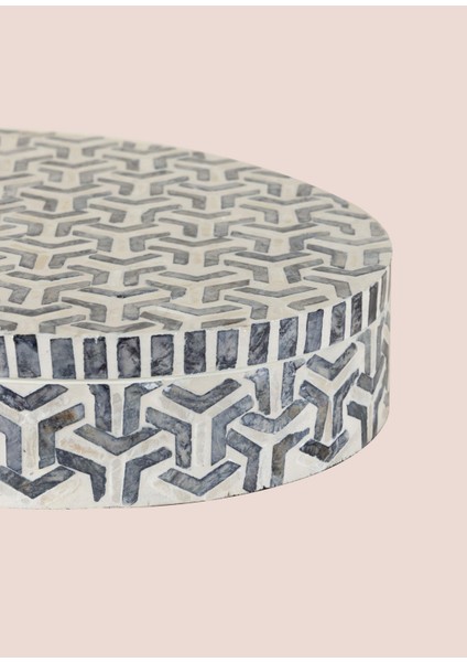 Sedef Yuvarlak Kutu 40X30X8 cm TLC0089 indirimleri