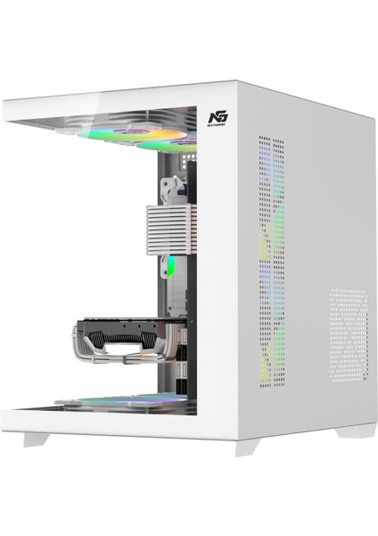 Orion Cube 5x Tuştan Değişen Rgb Fanlı M-Atx Boş Bilgisayar Kasası Beyaz indirimleri