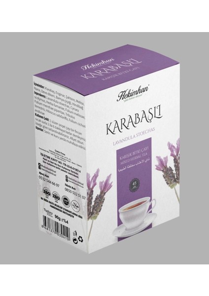 Karabaş Otlu Şahtereli Çay Doğal 45 Süzen Poşet