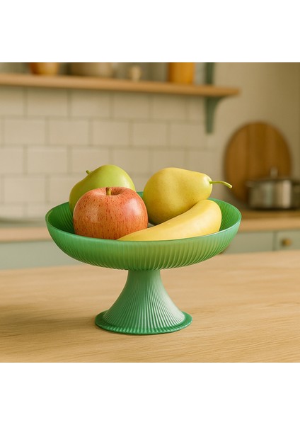 Kitchen Resital Tas Ayaklı Kase - Renkli - 21 cm