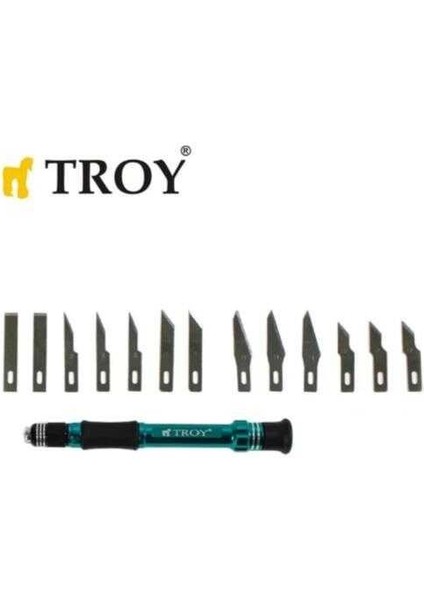 21604 Hobi Maket Bıçağı Seti, 14 Parça Taşıma Kutulu