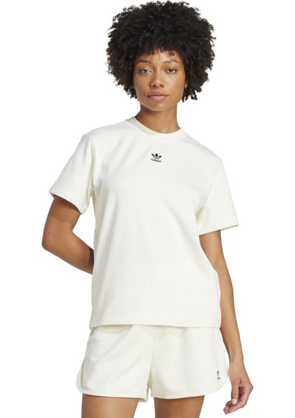 Adidas Ess Wr Kadın Beyaz Tişört JV7462