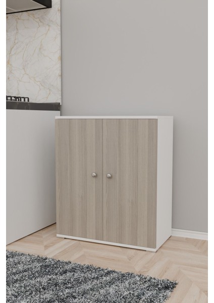 4 Bölmeli Mutfak Dolabı Mutfak Rafı Çok Amaçlı Dolap ve Saklama Dolabı-Cordoba