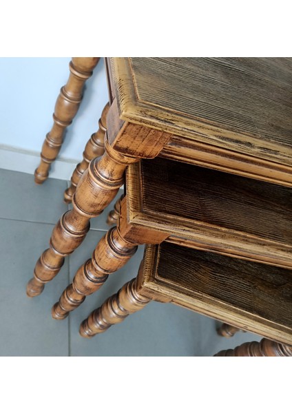 ESKİTME TORNA AYAK KESİM ZİGON TAKIM ÜÇLÜ (LADİN AĞAÇ ÜRETİM)