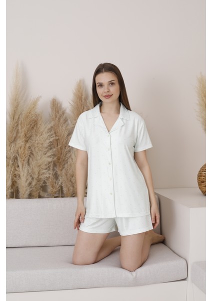 5 Düğme Kısa Şort Pijama Takımı fırsatları