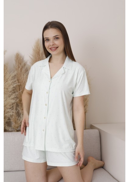 5 Düğme Kısa Şort Pijama Takımı indirimleri