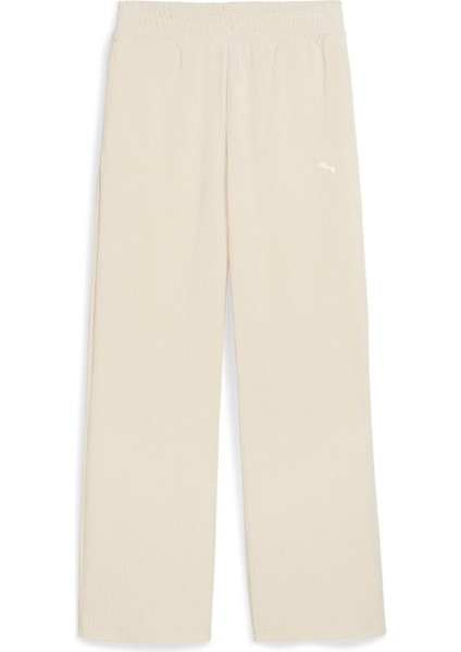 Puma Ess Elevated Velour Kadın Bej Eşofman Altı 68810887