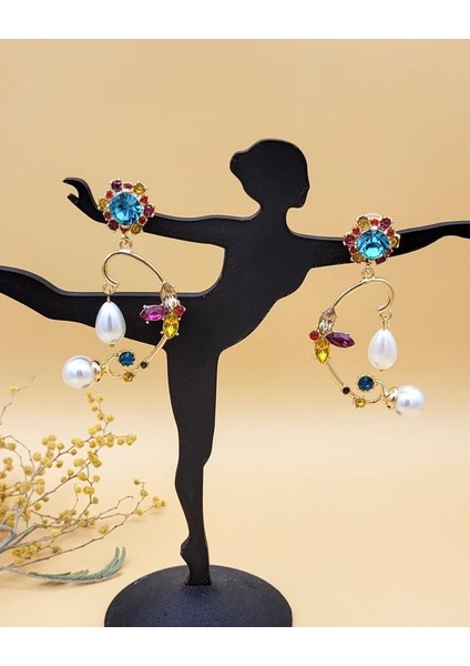 Saray Işıltısı Inci Halo Küpe fiyatları