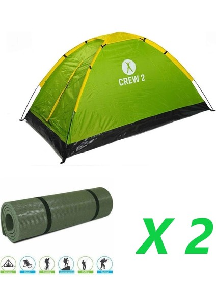 Upland Crew 2 Çadır 2 Kişilik Kamp Matı 2 Adet
