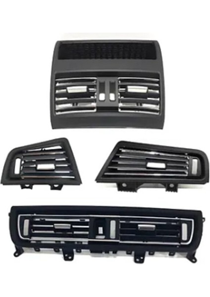 Klima Kalorıfer Izgarası Difizör (4'lü Set Takım Siyah) Bmw F10 +Lcı