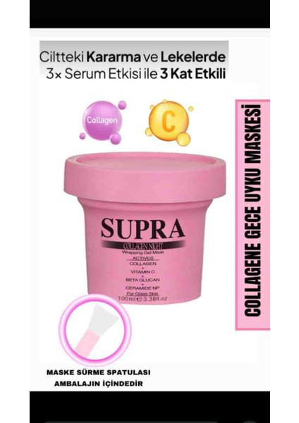 Supra Maske Yüz Maskesi Gece Maskesi