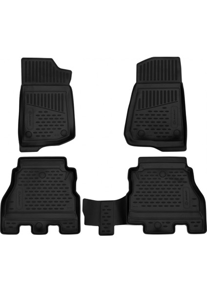 Jeep Wrangler 2018 Sonrası 3D Havuzlu Paspas Siyah Renk