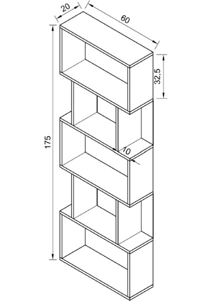 Lilly Plus Kitaplık Kütüphane Hareketli Raflı Dekoratif Kitaplık-Beyaz fırsatları