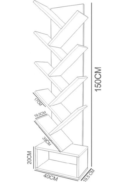 Vira Raflı Kitaplık Kütüphane Hareketli Raflı Dekoratif Kitaplık-Antrasit fırsatları