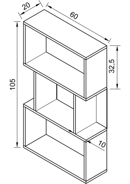 4 Raflı Çocuk Odası Kitaplık Beyaz modelleri