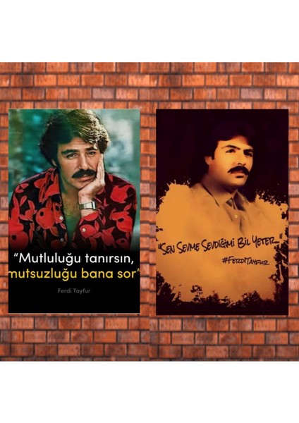 Sevilen Ferdi Tayfur Sözleri 6’lı Tablo