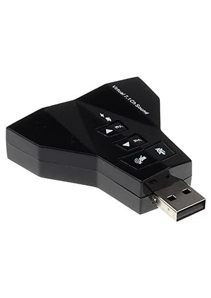 4931 7.1 7 Kanal Mikrofon Destekli Çift Girişli Çevirici Harici USB Ses Kartı