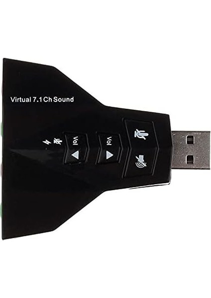 4931 7.1 7 Kanal Mikrofon Destekli Çift Girişli Çevirici Harici USB Ses Kartı modelleri