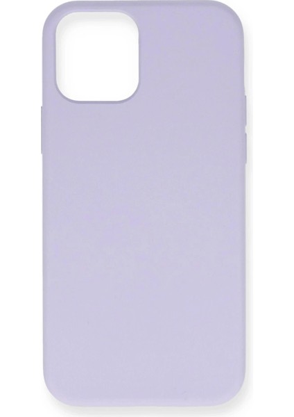 iPhone 12 Mini Kılıf Nano Içi Kadife Silikon - Lila