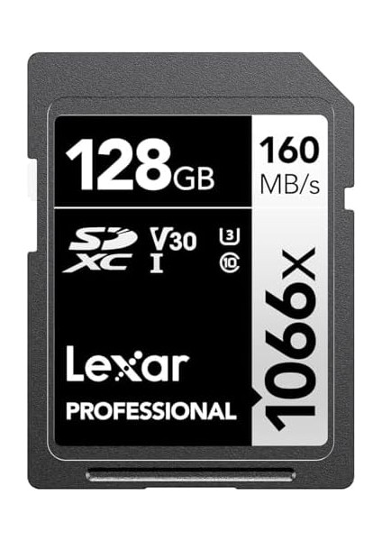 Profesyonel 1066X 128GB Sdxc Uhs-I Kart Gümüş Serisi, 160MB/S'YE Kadar Okuma, Dslr ve Aynasız Kameralar Için (LSD1066128G-BNNNU) fiyatları