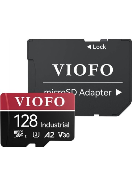 High Endurance 128GB Class 10 A2 V30 100MB/S Okuma 80MB/S Yazma Micro Sd Hafıza Kartı