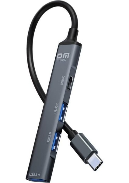 CHB081 Type-C To 4 Portlu USB 3.0 / USB 2.0 Çoklayıcı Dönüştürücü Hub modelleri