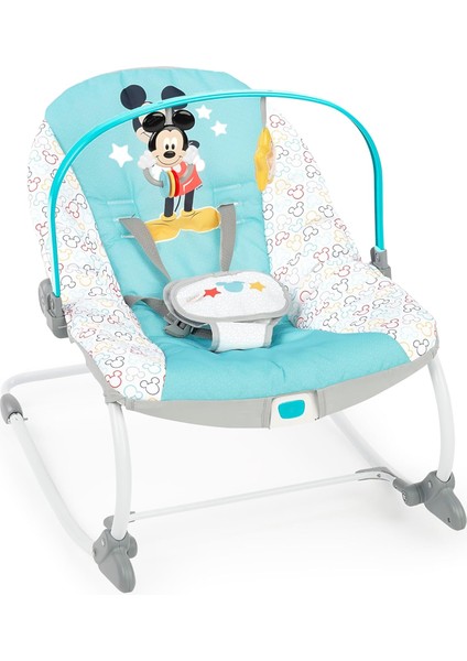 Starts Baby Mickey Mouse Titreşimli ve Çıkartılabilir Oyuncak Barlı Bebekten Yürümeye Başlayan Salıncaklı Oyuncak - Yeni Doğan ve Üzeri