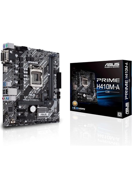 Prime H410M-A/CSM Intel H410 LGA1200 Ddr4 2hdmı Dvı VGA M2 Usb3.2 Matx