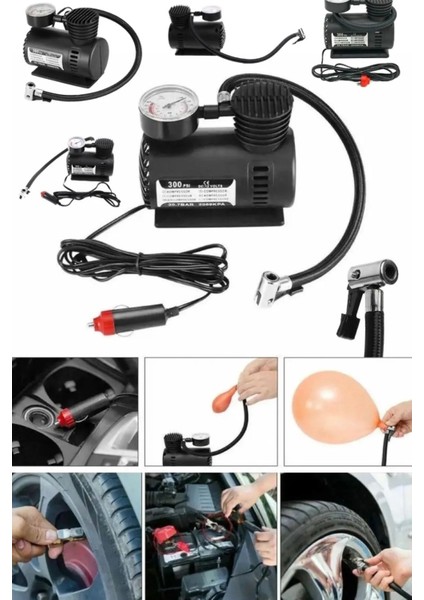 Taşınabilir Hava Kompresörü, 12 V 300 Psı Araba Lastikleri Için Hava Kompresörü Lastik Şişirme modelleri