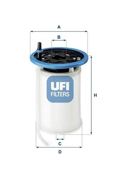 UFI-26.079.00 - Yakıt Filtresi Fıat Egea (356) 1.6 D Multijet