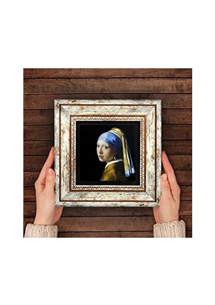 Stone Johannes Vermeer Inci Küpeli Kız Taş Duvar Tablosu - Çerçeveli Taş Tablo - Dekoratif Duvar Sanatı - Modern Ev ve Ofis Duvar Dekoru T1-140 fiyatları