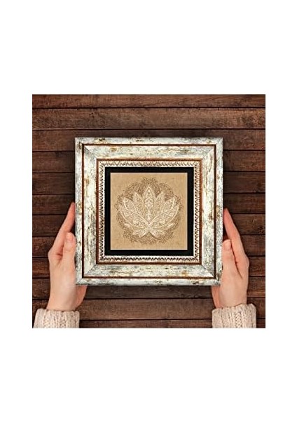 Stone Lotus Çiçeği Taş Duvar Tablosu - Çerçeveli Taş Tablo - Dekoratif Duvar Sanatı - Modern Ev ve Ofis Duvar Dekoru T1-178 fiyatları
