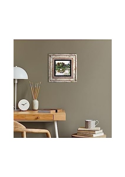 Stone Claude Monet Gül Çiçekli Kemer Taş Duvar Tablosu - Çerçeveli Taş Tablo - Dekoratif Duvar Sanatı - Modern Ev ve Ofis Duvar Dekoru T1-251 modelleri