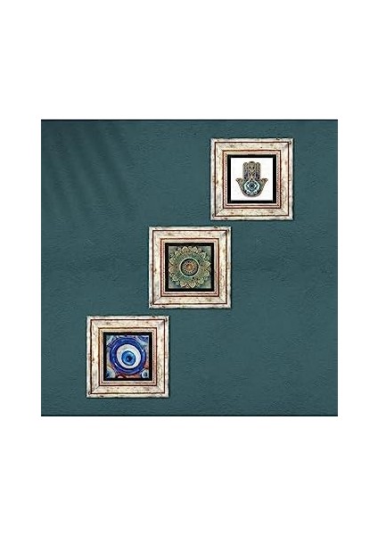 Stone Nazar, Mandala, Fatma Ana Eli (Hamsa) Taş Duvar Tablosu - Çerçeveli Taş Tablo - Dekoratif Duvar Sanatı - Modern Ev ve Ofis Duvar Dekoru T3-1988 fiyatları