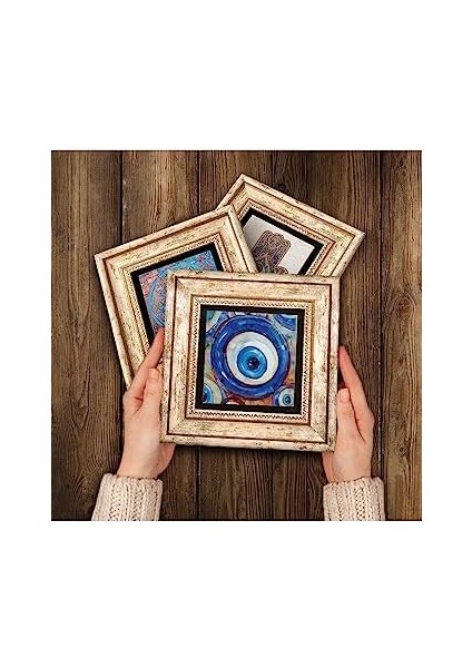 Stone Nazar, Mandala, Fatma Ana Eli (Hamsa) Taş Duvar Tablosu - Çerçeveli Taş Tablo - Dekoratif Duvar Sanatı - Modern Ev ve Ofis Duvar Dekoru T3-1988 modelleri