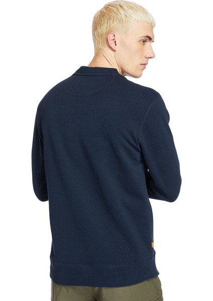 Establıshed 1973 Embroidered Logo Crew N Erkek Lacivert Sweatshirt TB0A2FEQ4331 fiyatları