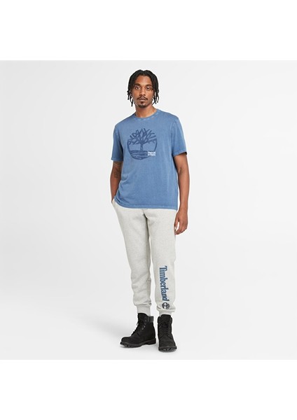 Garment Dye Logo Graphic Tee Erkek Lacivert Tshirt TB0A5UEK2881 modelleri
