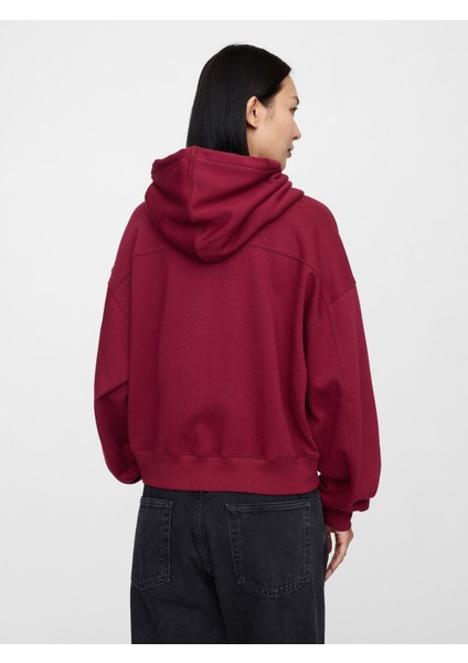 Kadın Bordo Gap Logo Vintage Soft Sweatshirt fırsatları