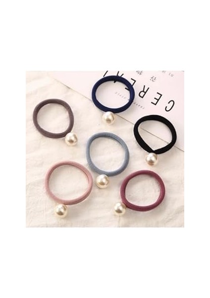 Okavango Kadın Incili Lastik 6'lı Toka Seti Lastik Toka Seti, Lastik Toka Seti, Toka Organizer, Tok