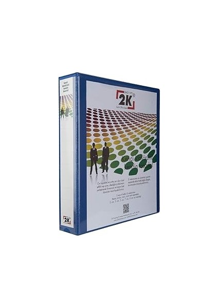 2k 05-4d-M 4 Halka D Mekanizmalı Klasör Kutu Içi, Mavi, 5 Cm, 10 Adet