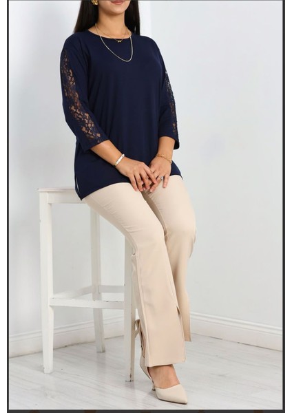 Büyük Beden Kolları Dantelli Bluz fiyatları