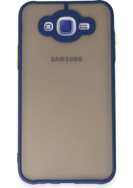 Samsung Galaxy J7 Kılıf Montreal Silikon Kapak - Lacivert