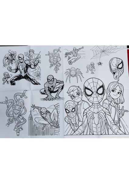 2 Adet Dev Boyama Kitabı (90CMX64CM)- (Örümcek A./stitch Figürlü) fiyatları