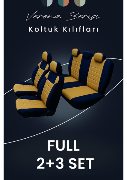 Renault Cli̇o-5 2020 ve Sonrası Verona Serisi Raşel Taba Siyah Koltuk Kılıfı fiyatları