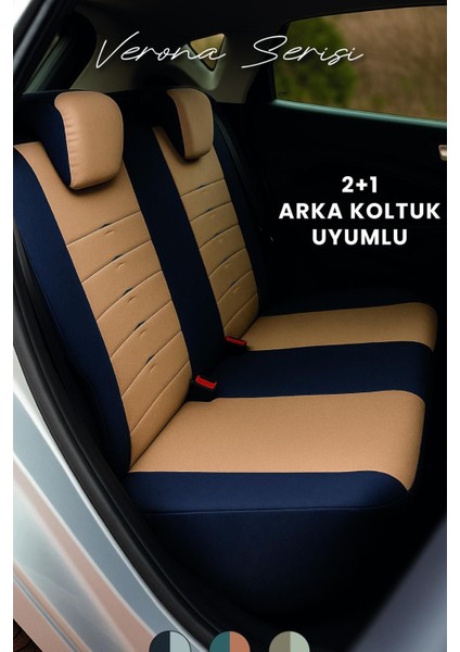 Tofaş Fiat Albea 2002–2012 Verona Serisi Raşel Taba Siyah Koltuk Kılıfı fırsatları